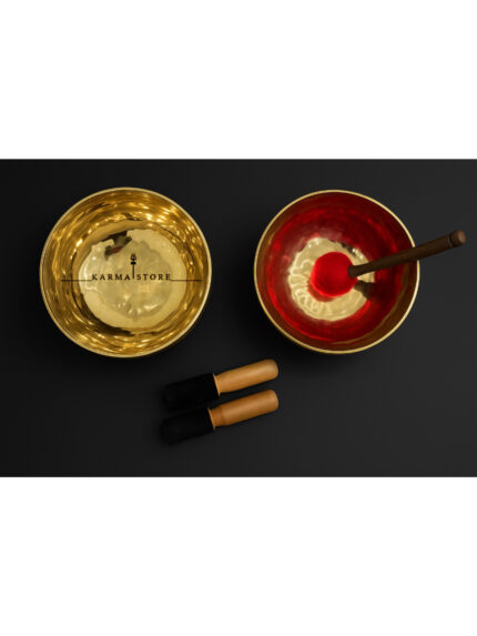 Dual Harmony – 2 Chakra Singing Bowl Set (Solar Plexus + Sacral, Notes E & D)